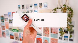 Apple Watch SE 2022 unboxing  set up 🩷 [upl. by Kcirdef796]