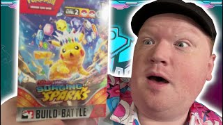 Surging Sparks Build amp Battle Pokémon Card Pack Battles [upl. by Maletta175]