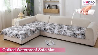 Waterproof Printed Sofa Seat Mat for L Shape Sofa [upl. by Sauer]