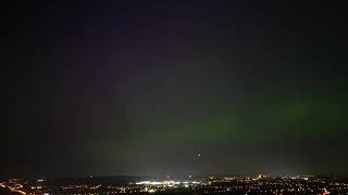 Northern Lights  Aurora Borealis DJI Mini 3 Pro May 2024 Staffordshire UK hyperlapse timelapse [upl. by Farnham896]