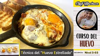 Cómo hacer un Huevo Estrellado  Huevos Estrellados al Carbón  Curso de Cocina  Nivel303 [upl. by Yelahs]