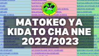 MATOKEO YA KIDATO CHA NNE 20222023MATOKEO YA FORM FOUR 202223Necta results Kidato Cha Nne 2022 [upl. by Jola446]