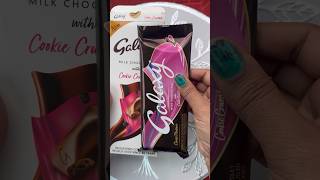 New Galaxy Milk Chocolate With Cookie Crumble unwrapping review asmr viralshort utubeshorts [upl. by Abbotsen711]