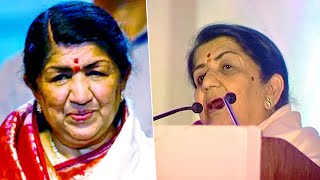 Lata Mangeshkar’s Emotional Speech After Being Awarded Bharat Ratna 2001 [upl. by Ellednahs979]