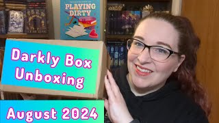 The Darkly Box August 2024 Playing Dirty 🏒 The Darkly Bookish Box Unboxing [upl. by Howlan]