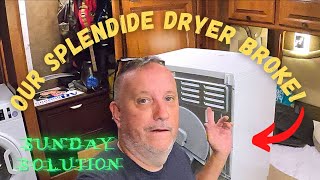 Change Heating Element on Splendide Dryer  Sunday Solution RV Repair [upl. by Naltiac]