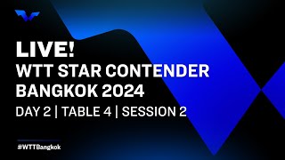 LIVE  T4  Day 2  WTT Star Contender Bangkok 2024  Session 2 [upl. by Lazaruk]