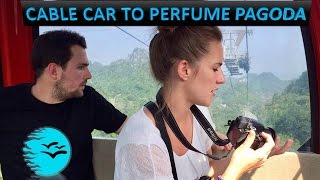 Thrilling Cable Car amp Boat Ride to the Perfume Pagoda Hanoi  Vietnam Travel Guide  Part 01 [upl. by Geldens]