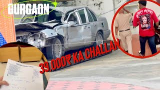 39000₹ Ka Challan Gaadi seized Haryana Police  2024 [upl. by Ladiv]