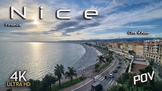 Nice France Nicea Francja 4K [upl. by Nolaj371]