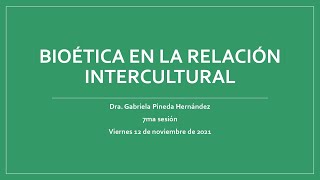 quotBioética en la relación interculturalquot [upl. by Ivett]