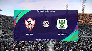 Zamalek vs AlMasry 15122024 CAF Confederations Cup PES 2021 [upl. by Ynabla648]