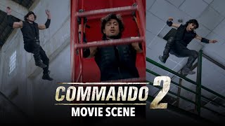 Vidyut Jammwals Solid Fighting Scene  Commando 2  Movie Scene [upl. by Olraced813]