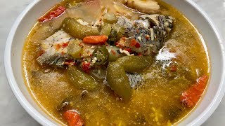 Resep Ikan Kuah Belimbing Sayur wow Seger banget  Menu Buka [upl. by Ecitnirp]