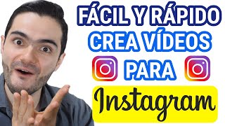 Cómo HACER Y EDITAR VÍDEOS PARA INSTAGRAM 📹 Tutorial Completo [upl. by Assert]