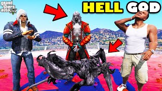 Franklin Trying To Find HELL GOD To Destroy Hell Community In GTA 5  SHINCHAN and CHOP [upl. by Poul]