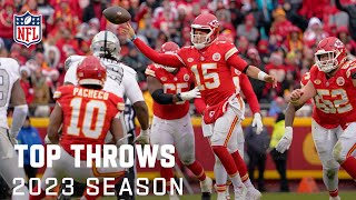 Top Throws of The 2023 Regular Season  NFL Highlights [upl. by Norris]