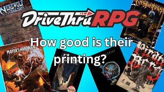 DrivethruRPG  How good is the quality of their print on demand ttrpg [upl. by Edwyna]