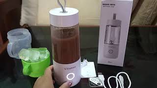 REVIEW BLENDER PORTABLE VITAMER 350ML [upl. by Kwabena]