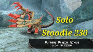 OMD solo Stoodie 230 with 100 dust equipment  Toram Online [upl. by Sherrod]