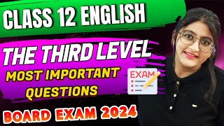 The third level class 12 question answers [upl. by Eillor594]