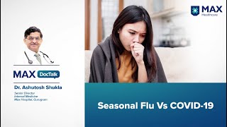 Seasonal Flu Vs COVID19  Dr Ashutosh Shukla  Max Hospital Gurugram [upl. by Yelhs97]