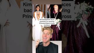 Kim Kardashian faces backlash for wearing Princess Diana’s cross necklace 👀 [upl. by Ellenahs]