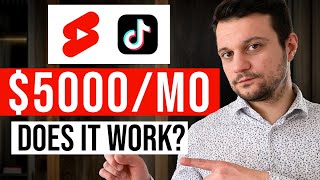 I Tried To Make Money Reposting TikToks On YouTube Honest Review [upl. by Cence]