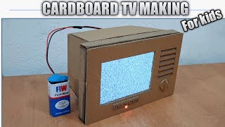 How to make a cardboard TV DIY [upl. by Lrub393]