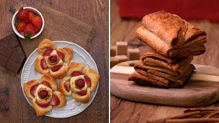 Recetas con masa de hojaldre Bocadillos fáciles de preparar [upl. by Haramat]