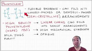 Introduction to Polymers  Lecture 21  Polyethylene [upl. by Harberd]