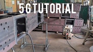 FCAW WELDING TECHNIQUE AND TUTORIAL 5G FOR BEGINNERS [upl. by Seidnac]