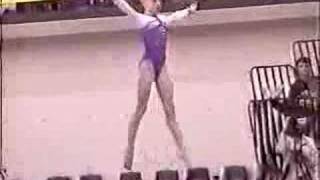 Nastia Liukin 2002 WOGA Classic beam [upl. by Yrrag]