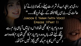 Junoon e Yaram with Voice Episode 1Part 1areejshahnovels rooheyaram [upl. by Eiramanitsirhc]