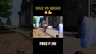 SOLO VS SQUAD🔥💪 freefirefreefiremaxgarena shortssolovssquad [upl. by Aivata]