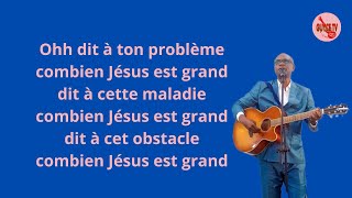 COMBIEN JÉSUS EST GRAND SYLVAIN AKOUALA lyrics paroles [upl. by Knowling492]