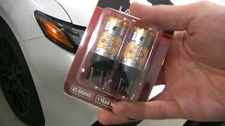 Lasfit LED switchback blinker install 20182024 Toyota Camry [upl. by Nyrahs]