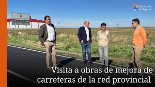 Miguel Ángel de Vicente comprueba las mejoras de varias carreteras de la red provincial [upl. by Urbannai]