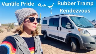 Beginning of Nomad Events in AZ Vanlife Pride  Rubber Tramp Rendezvous RTR [upl. by Dlawso439]