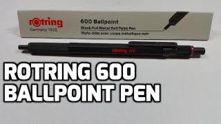 rOtring 600 Ballpoint Pen Unboxing and Review [upl. by Nyrol]