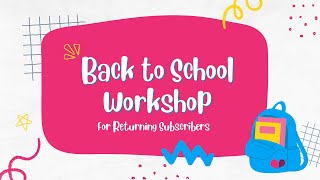 Back to School Workshop for Returning SLP Toolkit Subscribers 2024  Tips amp Strategies for SLPs [upl. by Eresed]