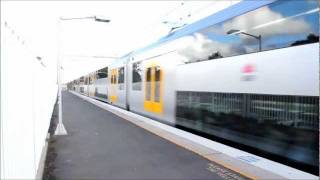 CityRail Waratah A Set A3 Train departing from Leumeah station on first service [upl. by Louls]