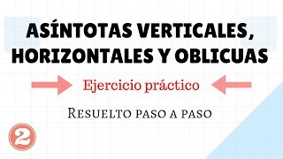 Asíntotas de una función  Ejercicio resuelto [upl. by Critchfield868]