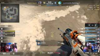 UNBELIEVABLE Jumping AWP Double Noscope by Luminosity Coldzera vs Liquid at MLG CS GO Major [upl. by Ahtabbat752]