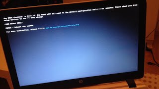 HP Laptop CMOS checksum error 502  CMOS reset simple solution [upl. by Hsakiv184]