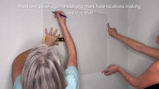 How to hang a floating acrylic frame with standoffs [upl. by Cornish]