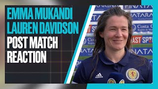 Emma Mukandi amp Lauren Davidson PostMatch Reaction  Scotland 21 Philippines  Pinatar Cup 2023 [upl. by Nek]