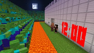 Minecraftda Qishloqi bilan ZOMBIElarga qarshi QALA qurdik  Artifact vs Qishloqi [upl. by Rebeh11]