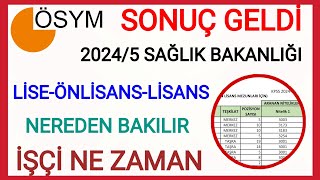 SAĞLIK BAKANLIĞI 27 BİN ATAMA SONUÇLAR AÇIKLANDI✅SONUÇLARA NEREDEN BAKILIR İŞÇİ ALIM SONUCU NE ZAMAN [upl. by Katlin]