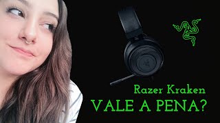 Fone Razer KRAKEN multiplataform  Review unboxing teste de microfone [upl. by Audrit]